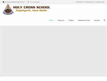 Tablet Screenshot of holycrossdelhi.com